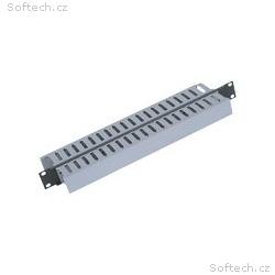 Triton - Kabelový organizér - RAL 7035 - 1U - 19"