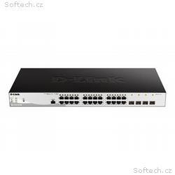 D-Link DGS 1210-28P, ME - Přepínač - řízený - 24 x