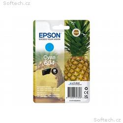 Epson 604 - 2.4 ml - azurová - originální - blistr