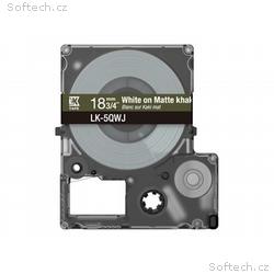 Epson Matte Khaki, White 18mm LK-5QWJ, C53S672089