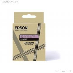 Epson LabelWorks LK-4PAS - Světlá růžová, šedá - R
