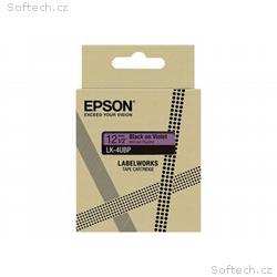 Epson LabelWorks LK-4UBP - Černá na fialkové - Rol