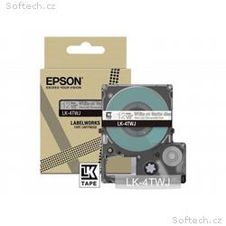 Epson LabelWorks LK-4TWJ - Bílá na matné průhledné