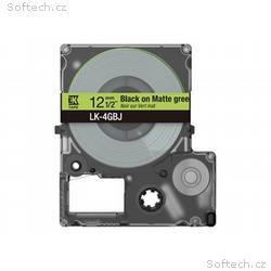 Epson Matte Green, Black 12mm LK-4GBJ, C53S672077