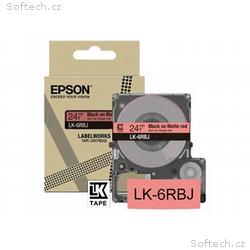 Epson LabelWorks LK-6RBJ - Černá na matné červené 
