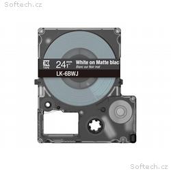 Epson LabelWorks LK-6BWJ - Bílá na matné černé - R