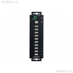 StarTech.com 10-Port Industrial USB 2.0 Hub, Rugge