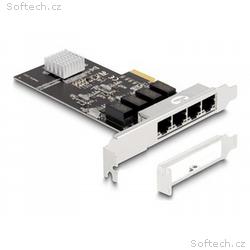 Delock - Sítový adaptér - PCIe 2.0 x4 nízký profil