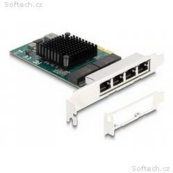Delock - Sítový adaptér - PCIe 2.0 x4 nízký profil