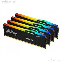 Kingston FURY Beast, DDR5, 128GB, 5200MHz, CL40, 4