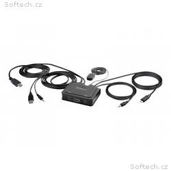 StarTech.com 2-Port Hybrid USB-C HDMI Cable KVM Sw