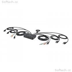 StarTech.com 2-Port Dual-Monitor HDMI Cable KVM Sw