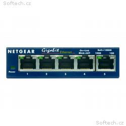 NETGEAR GS105 - Přepínač - 5 x 10, 100, 1000 - des