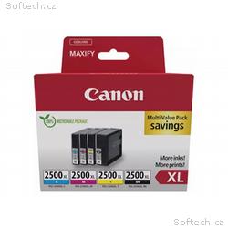 Canon PGI-2500XL BK, C, M, Y Multipack - 4-balení 