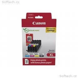 Canon CLI-551XL C, M, Y, BK Photo Value Pack - 4-b