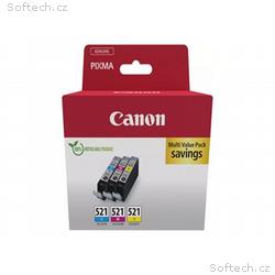 Canon CLI-521 C, M, Y Multi pack - 3-balení - 9 ml