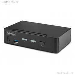 StarTech.com 2-Port DisplayPort KVM Switch, 8K 60H