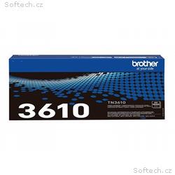 Brother TN3610 - Černá - originální - pouzdro - ka