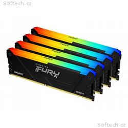 Kingston FURY Beast RGB - DDR4 - sada - 64 GB: 4 x