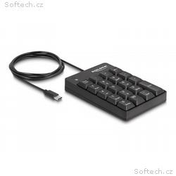 Delock - Klávesnice - 19 keys - USB-C - černá - ma