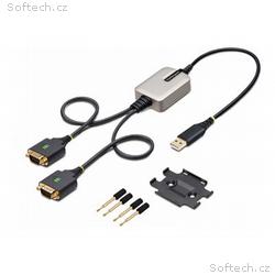 StarTech.com 2ft (60cm) 2-Port USB to Serial Adapt