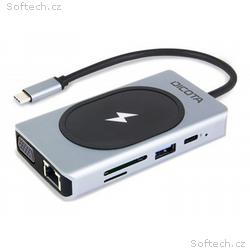 DICOTA - Dokovací stanice - USB-C - HDMI, VGA