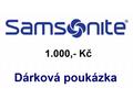 Dárková poukázka SAMSONITE 1.000 Kč